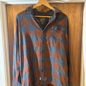 Woolrich Blue and Brown Checkered Shirt